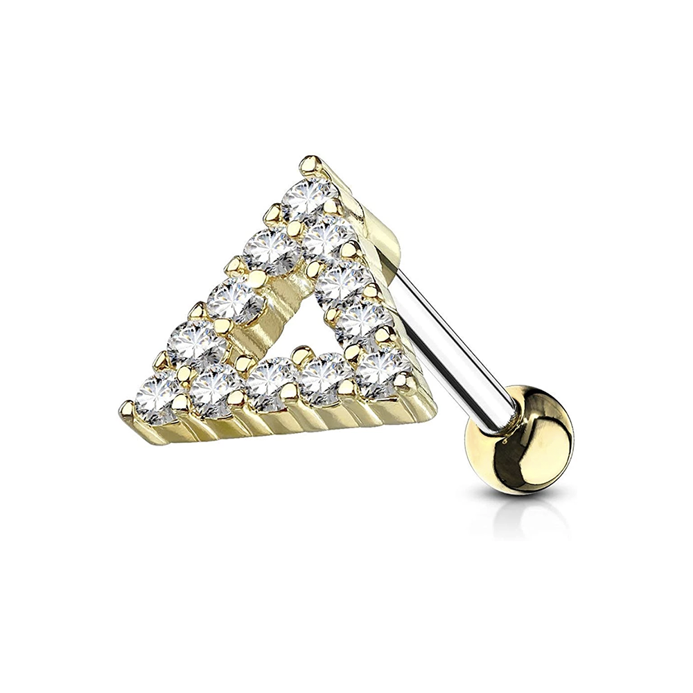 Studded Triangle Barbell