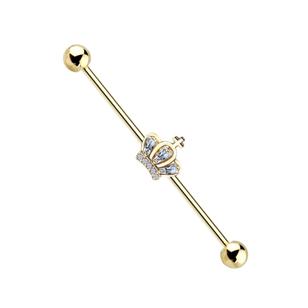 Sparkling Crown Industrial Barbell