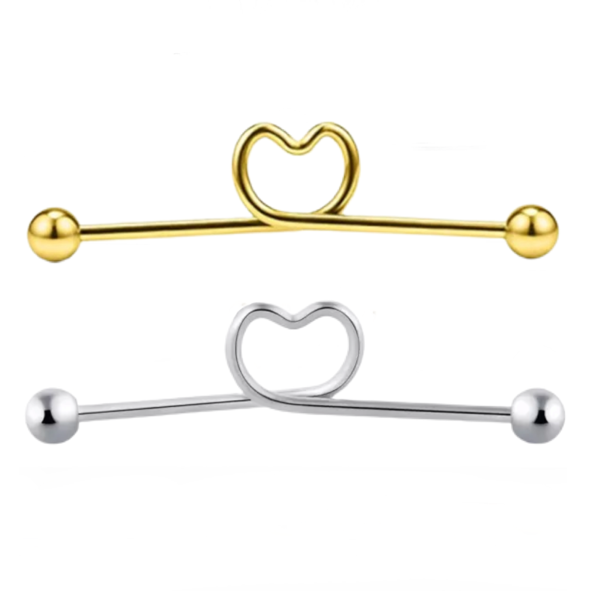 Twisted Heart Industrial Barbell
