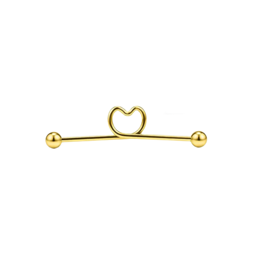 Twisted Heart Industrial Barbell